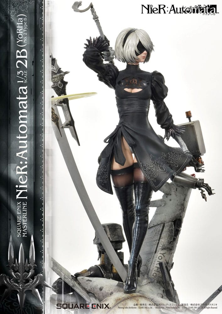 CoolChange Kakemono (Quadro A Rotolo) NieR Automata: 100x39 Cm, Stampa Su Tessuto Con Motivo YoRha No. 2 Type B, Decorazione Da Parete Per Fan